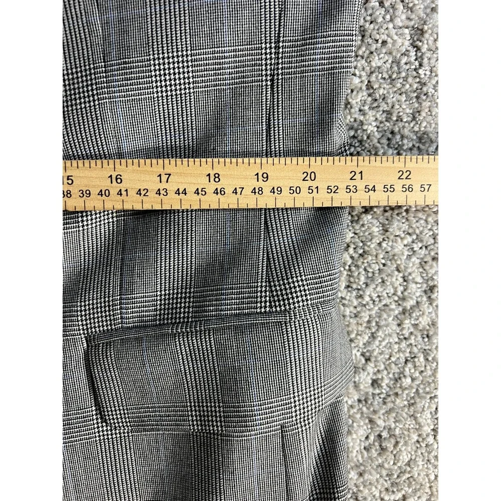Jos. A. Bank Signature Collection Mens 44R Grey Glen Plaid 100% Wool Blazer Coat